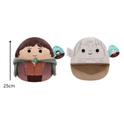 Squishmallows lord of the rings Frodo + Gollum 25cm - afmetingen