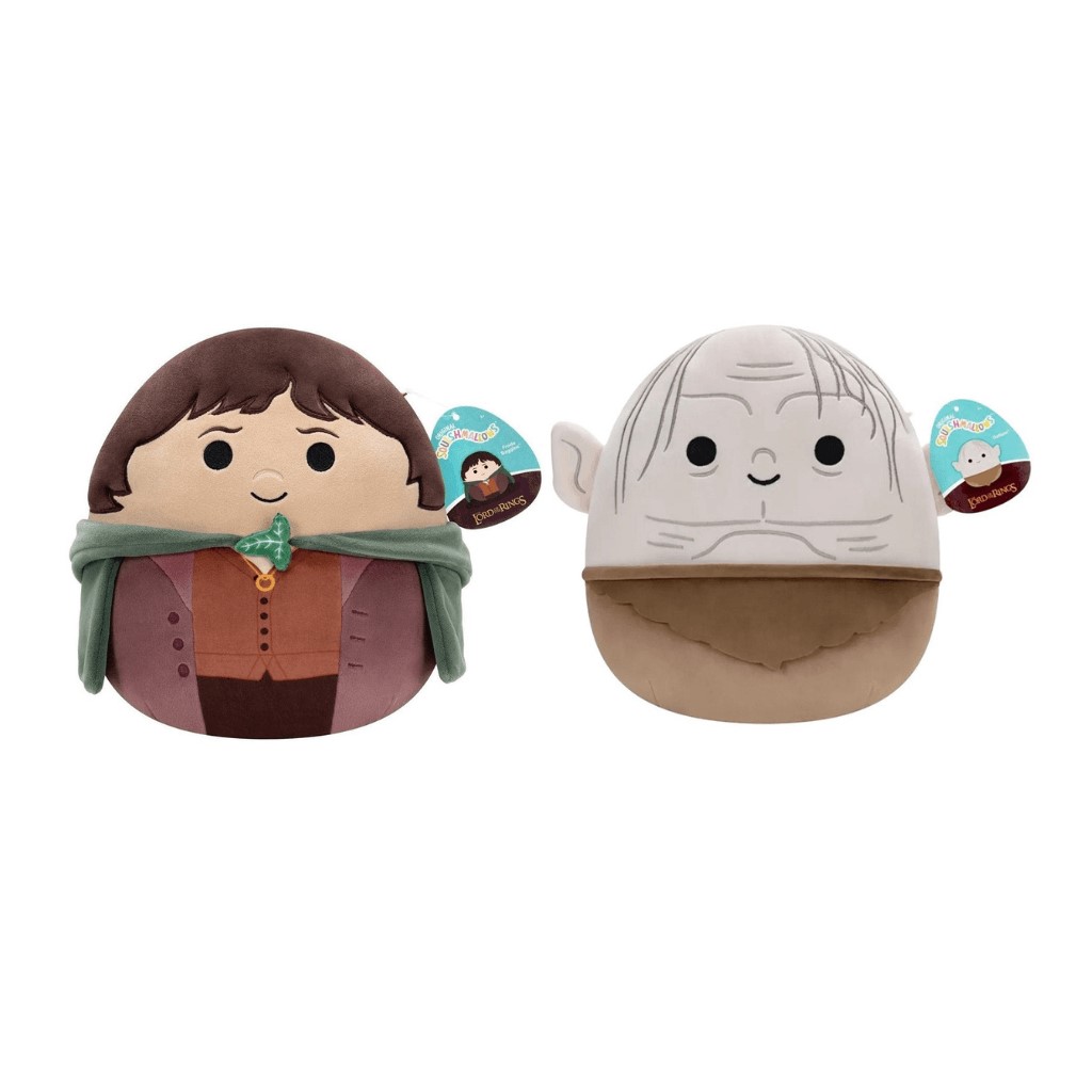 Squishmallows Lord of the rings Frodo + Gollum 25cm - set van 2