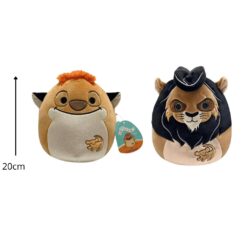 Squishmallows lion king Timon + Scar 20 - afmetingen